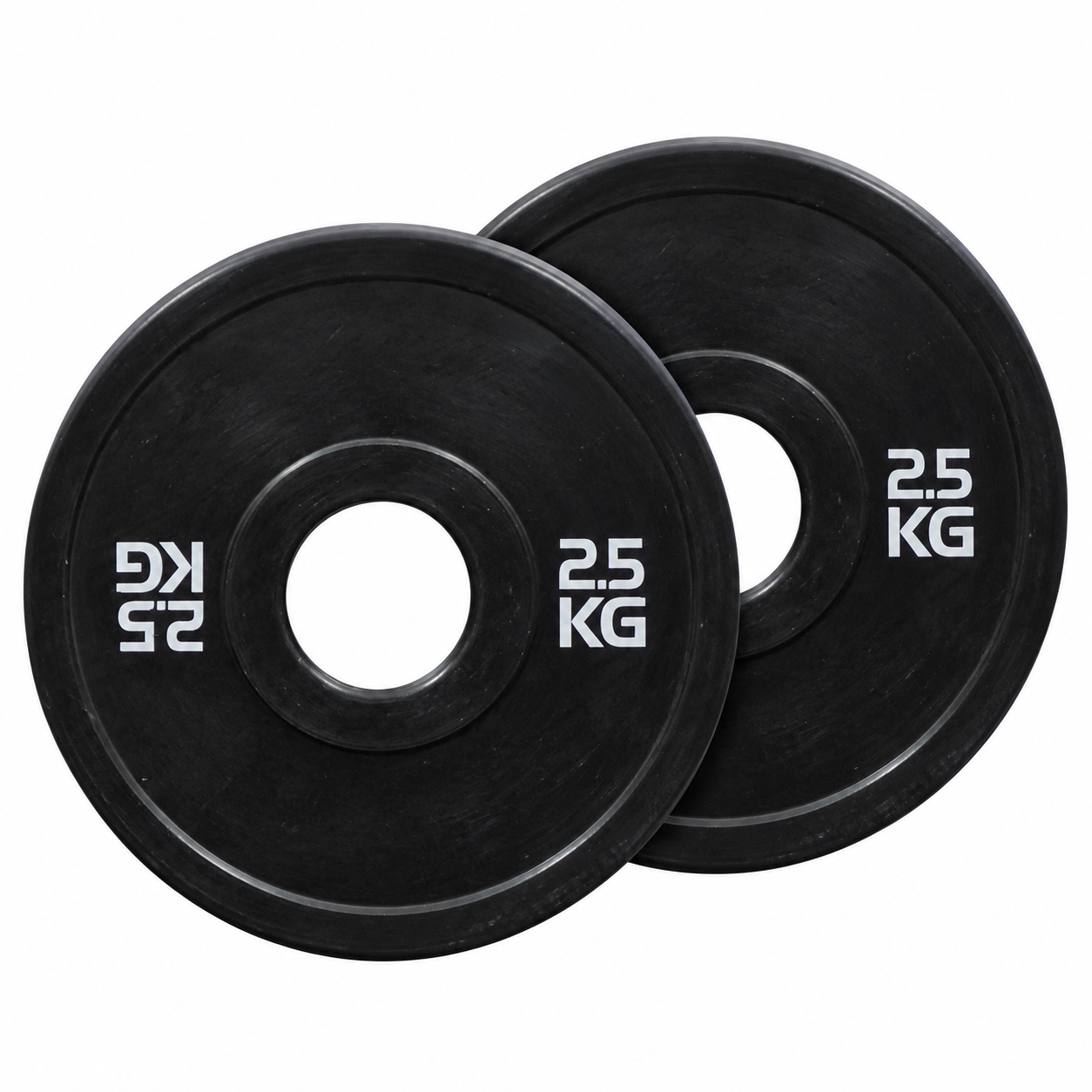 Pakke med 2 x 2,5 kg. Bumper plate