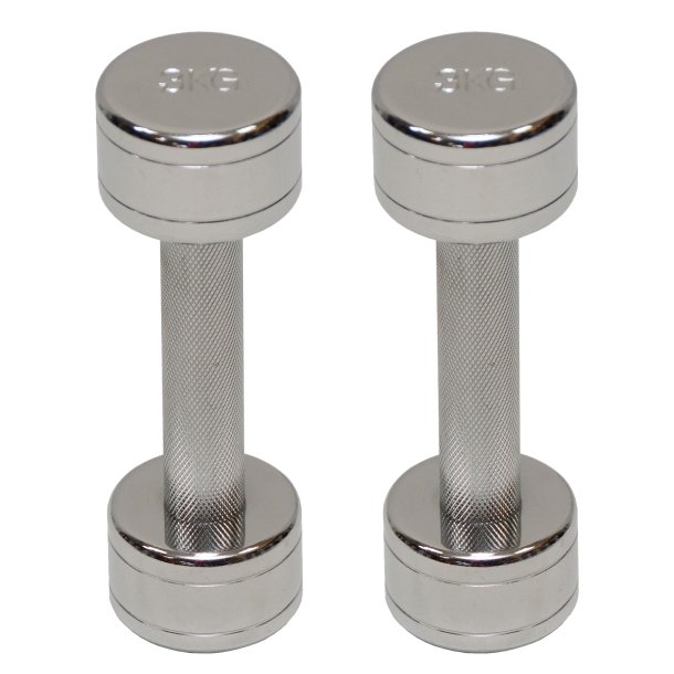 Pakke med kromhndvgte 2 x 3 kg. - outlet