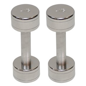 Pakke med kromhndvgte 2 x 4 kg. - outlet