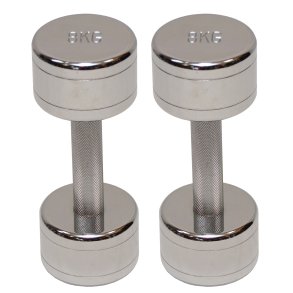 Pakke med kromhndvgte 2 x 8 kg. - outlet