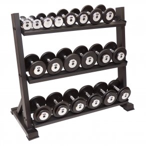 BM Line bnkstativ med stbejerns hndvgte 2 x 2 - 20 kg.