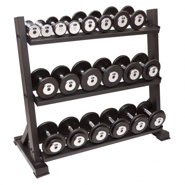 BM Line bnkstativ med stbejerns hndvgte 2 x 2 - 20 kg.