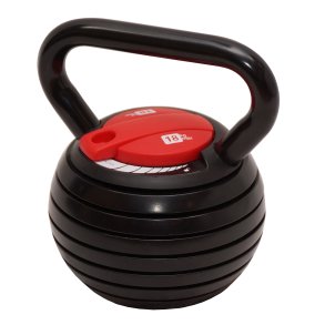 Justerbar kettlebell 18 kg.