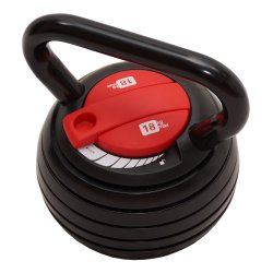 Justerbar kettlebell 18 kg.