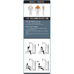 BM Line FH89B lat pulldown / low row