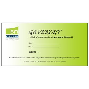 Gavekort 500,- kr.