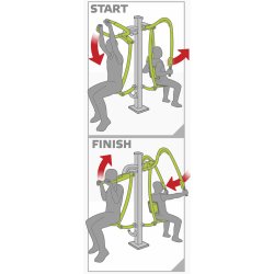Chest press &amp; lat pulldown - udendrs 
