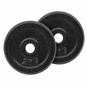 Pakke med 2 x 2 kg. v�gtskive