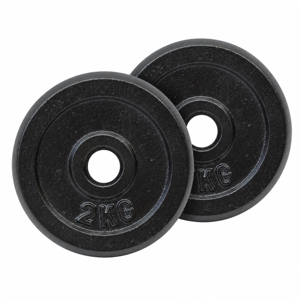 Pakke med 2 x 2 kg. v�gtskive