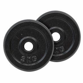 Pakke med 2 x 3 kg. v�gtskive