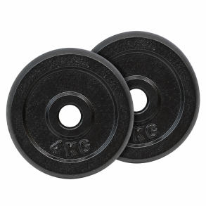 Pakke med 2 x 4 kg. v�gtskive