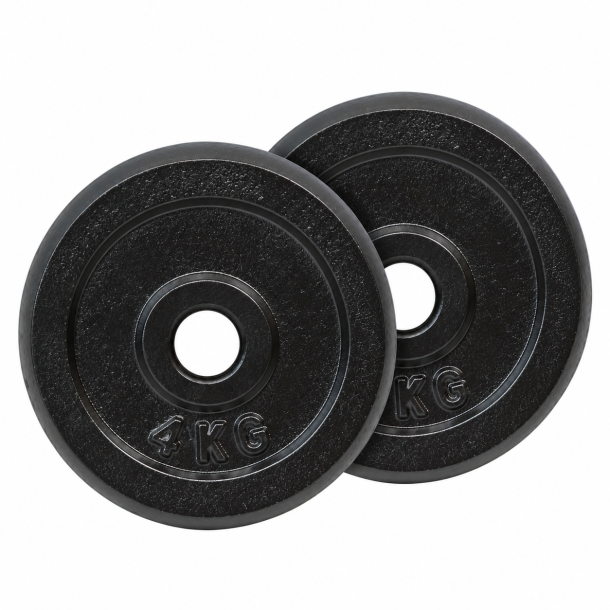 Pakke med 2 x 4 kg. v�gtskive