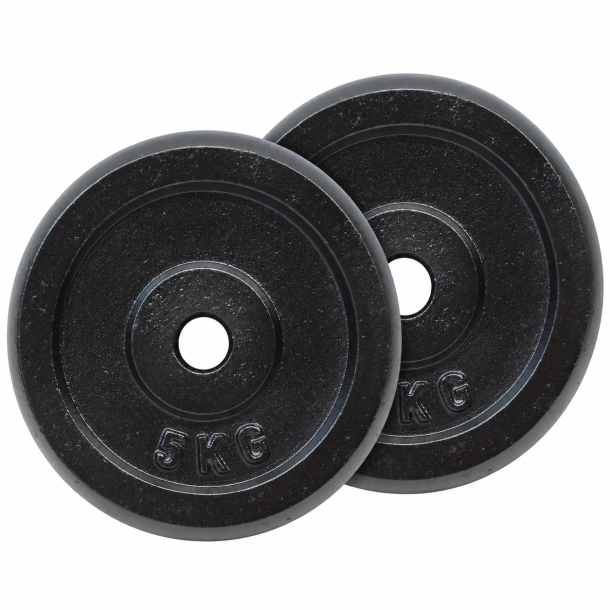 Pakke med 2 x 5 kg. v�gtskive