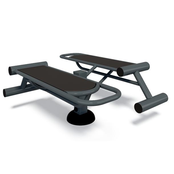 Dobbelt abdominal bench - udendrs