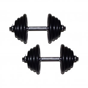 Pakke med 2 x 22 kg. justerbar hndvgt