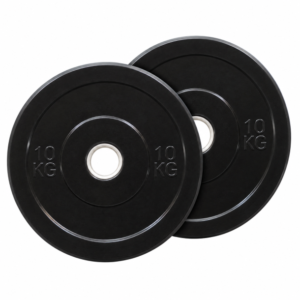 Pakke med 2 x 10 kg. Bumper plate