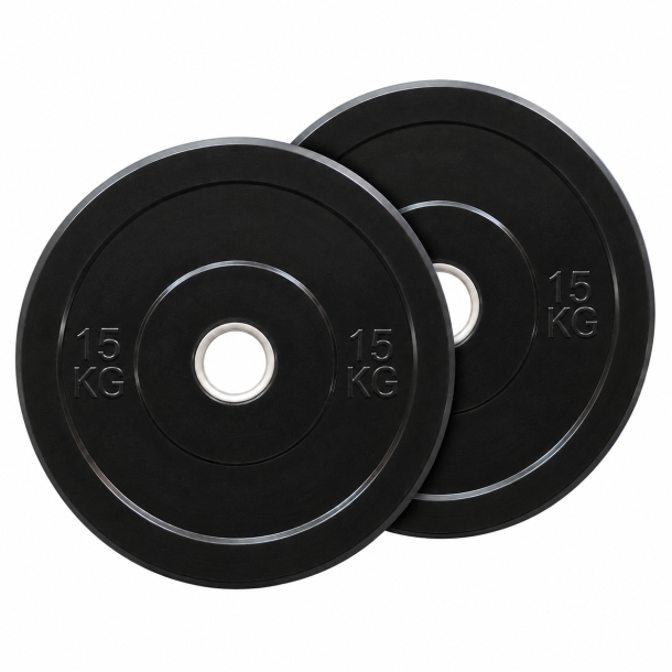 Pakke med 2 x 15 kg. Bumper plate