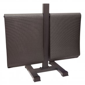 Yogamtte, sort - 10 stk. inkl. stativ