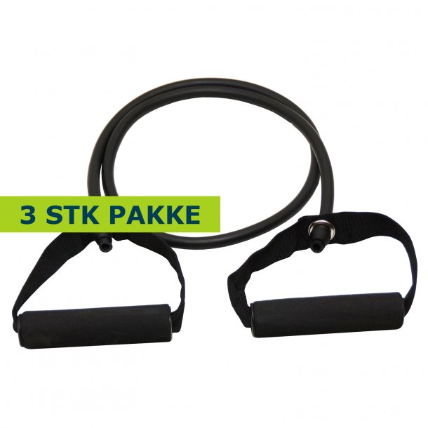 Elastik med hndtag - hrd 3 stk.