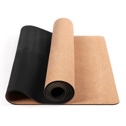 Yogamtte, kork med gummi bagside