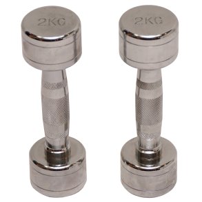 Pakke med kromhndvgte 2 x 2 kg.