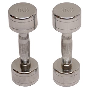 Pakke med kromhndvgte 2 x 3 kg.