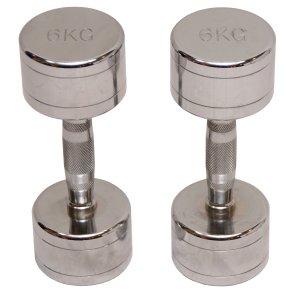 Pakke med kromhndvgte 2 x 6 kg.