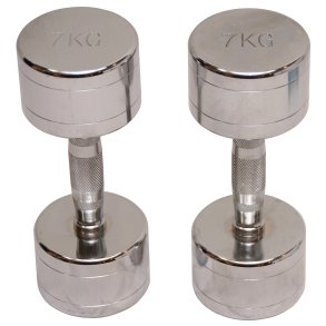 Pakke med kromhndvgte 2 x 7 kg.