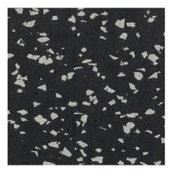 12,5 m gummigulv Everroll classic 6 mm sort / gr