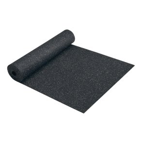 10 m� gummigulv PRO 8 mm sort / gr� - Forudbestilling