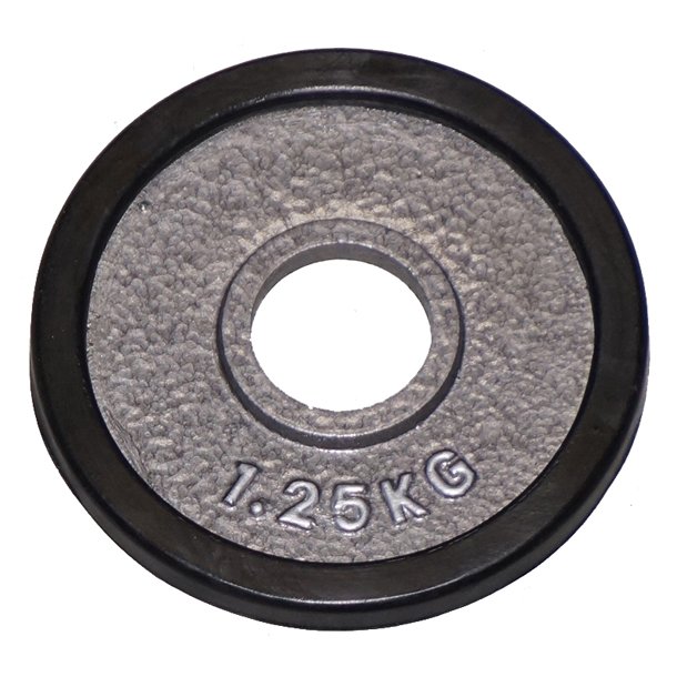 1,25 kg. 50 mm. vgtskive med gummikant-outlet